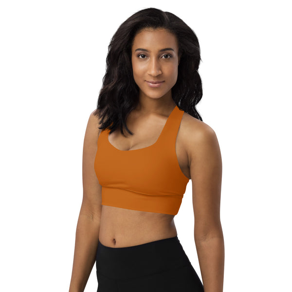 Longline Sports Bra Cinnamon - SAVANNAHWOOD