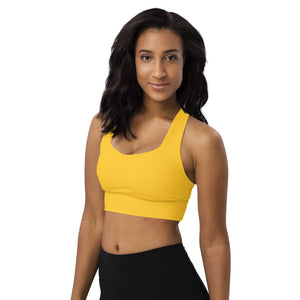 Longline Sports Bra Yellow - SAVANNAHWOOD