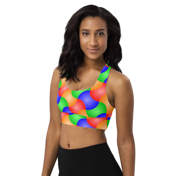 Longline sports bra Patchwork - SAVANNAHWOOD