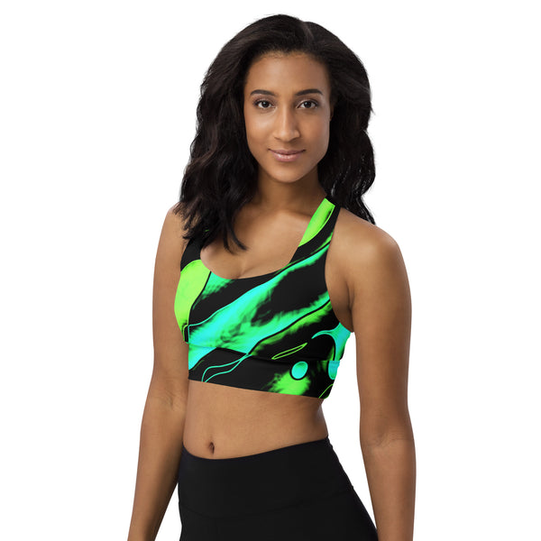 Longline sports bra Colorful Lime - SAVANNAHWOOD