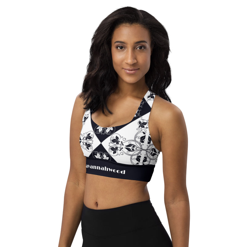 Longline sports bra Xari Navy - SAVANNAHWOOD