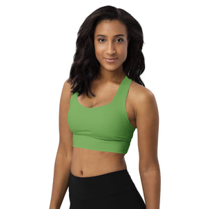 Longline Sports Bra Green Apple - SAVANNAHWOOD