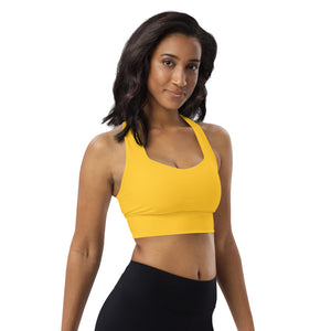 Longline Sports Bra Yellow - SAVANNAHWOOD