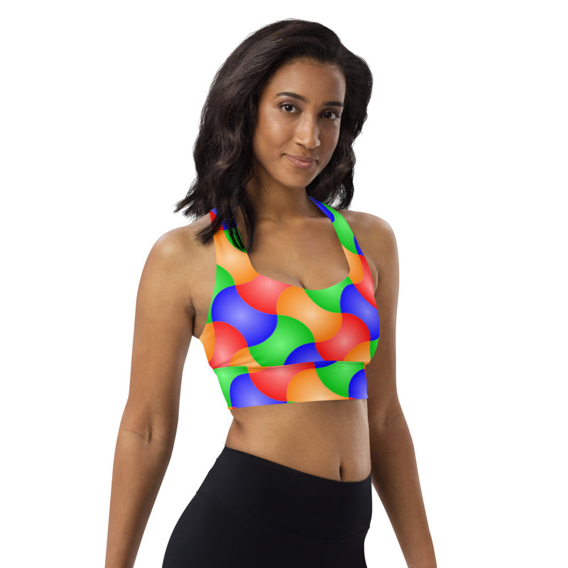 Longline sports bra Patchwork - SAVANNAHWOOD