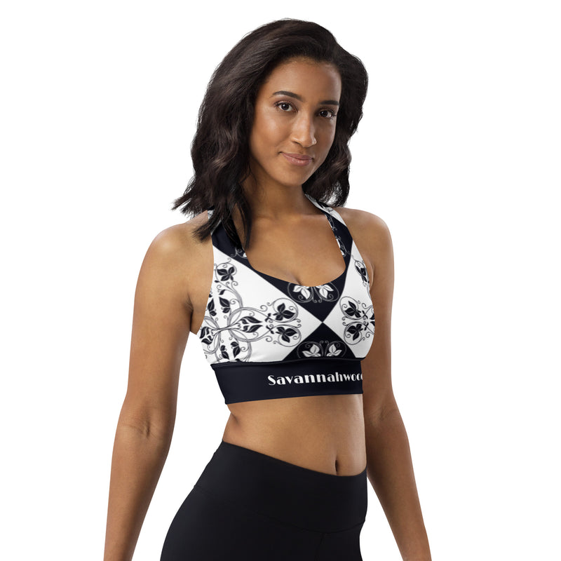 Longline sports bra Xari Navy - SAVANNAHWOOD