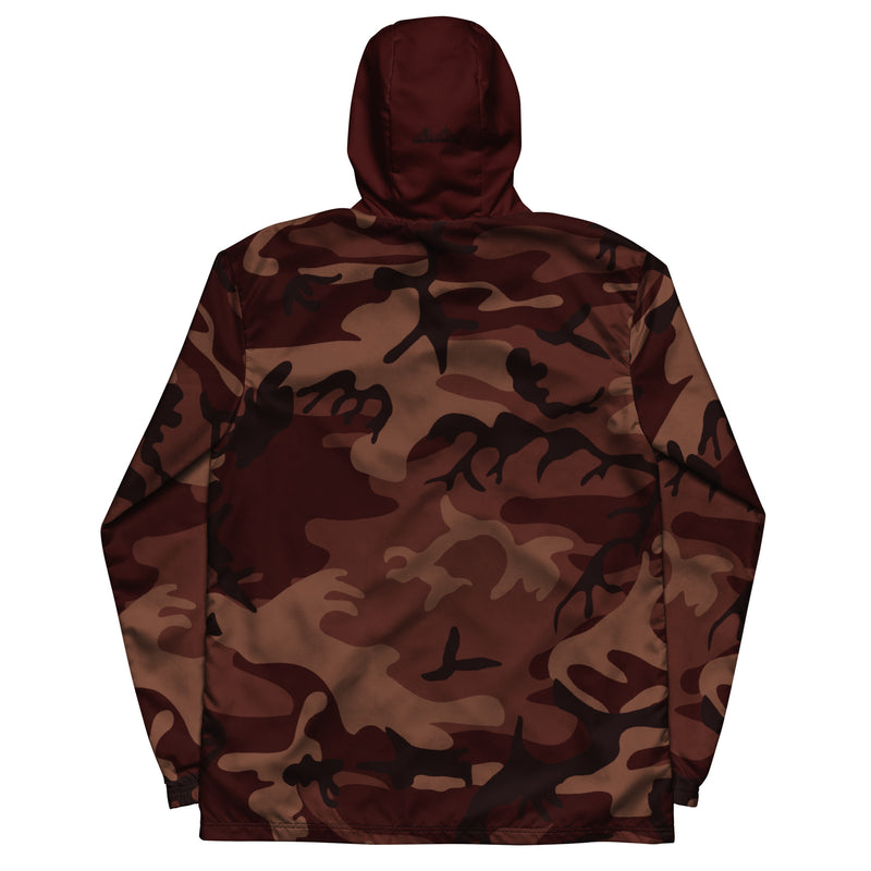 Men’s windbreaker Burgundy (Camo) - SAVANNAHWOOD