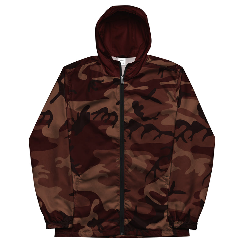 Men’s windbreaker Burgundy (Camo) - SAVANNAHWOOD