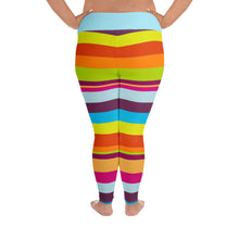 Plus Size Leggings Striped - SAVANNAHWOOD