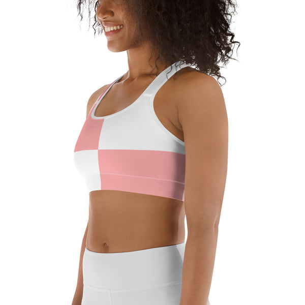 Sports bra Pink/White - SAVANNAHWOOD