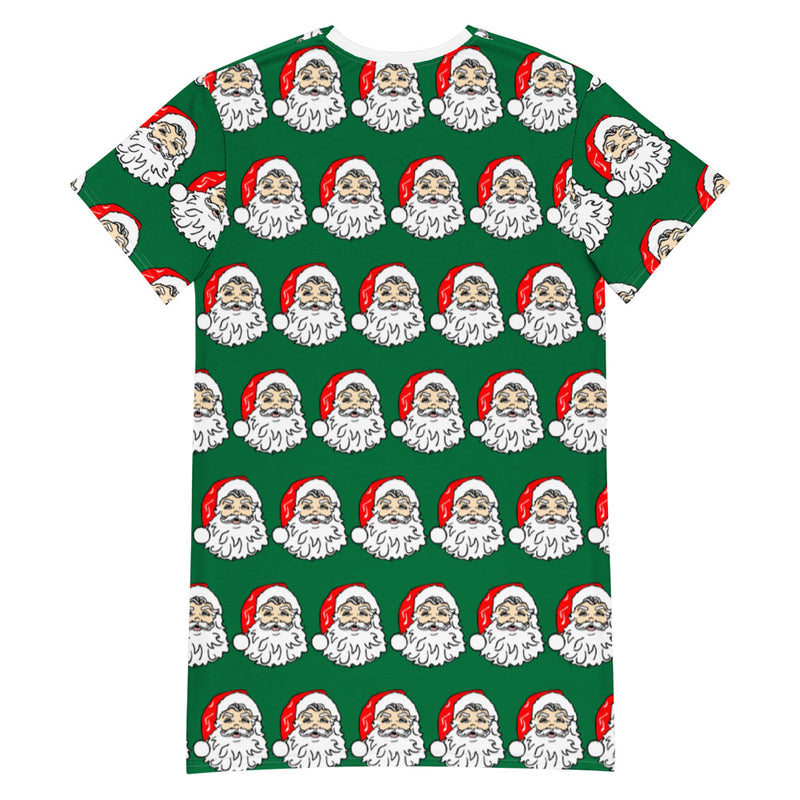 T-shirt dress Santa Green - SAVANNAHWOOD