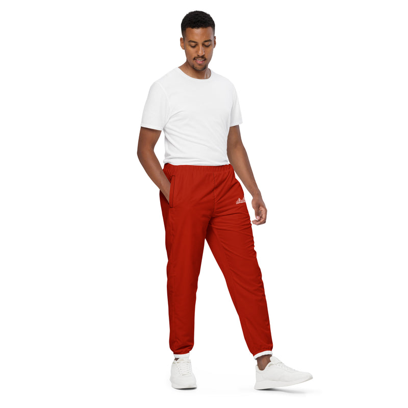 Unisex track pants Christmas Red (Plaid) - SAVANNAHWOOD