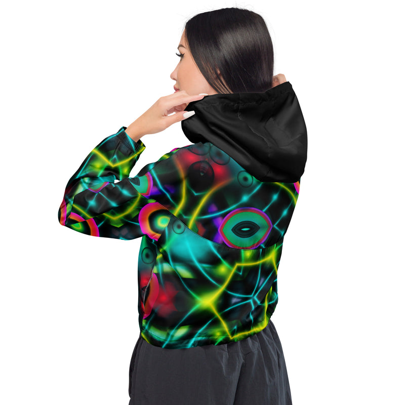 Women’s cropped windbreaker Kaleidoscope - SAVANNAHWOOD