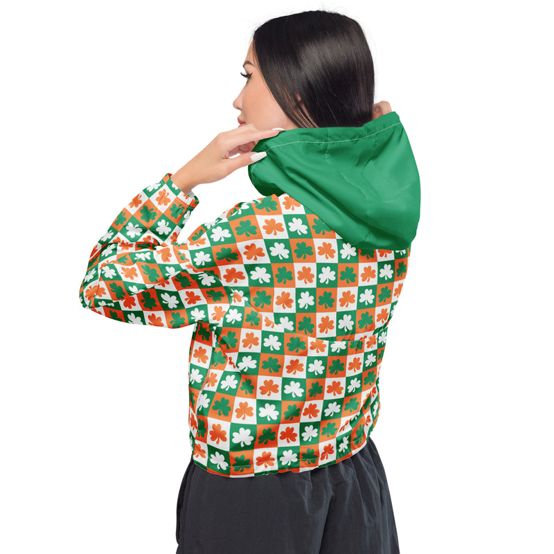 Women’s cropped windbreaker Shamrock - SAVANNAHWOOD