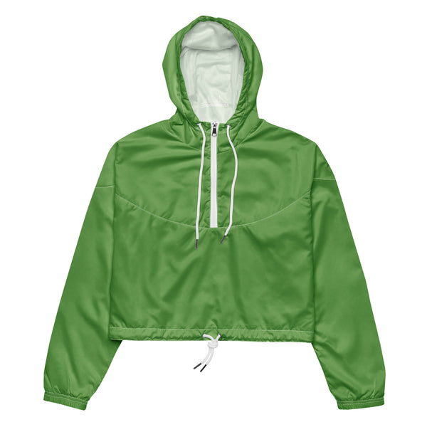 Women’s cropped windbreaker Green Apple - SAVANNAHWOOD