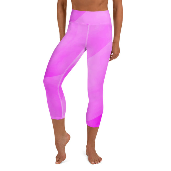 Yoga Capri Leggings Think Pink - SAVANNAHWOOD