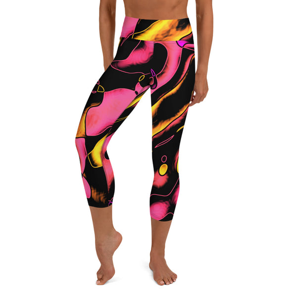 Yoga Capri Leggings Pretty Pink - SAVANNAHWOOD