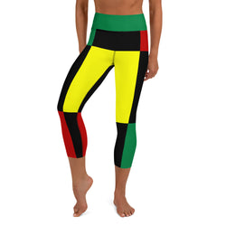 Black History Yoga Capri Leggings - SAVANNAHWOOD