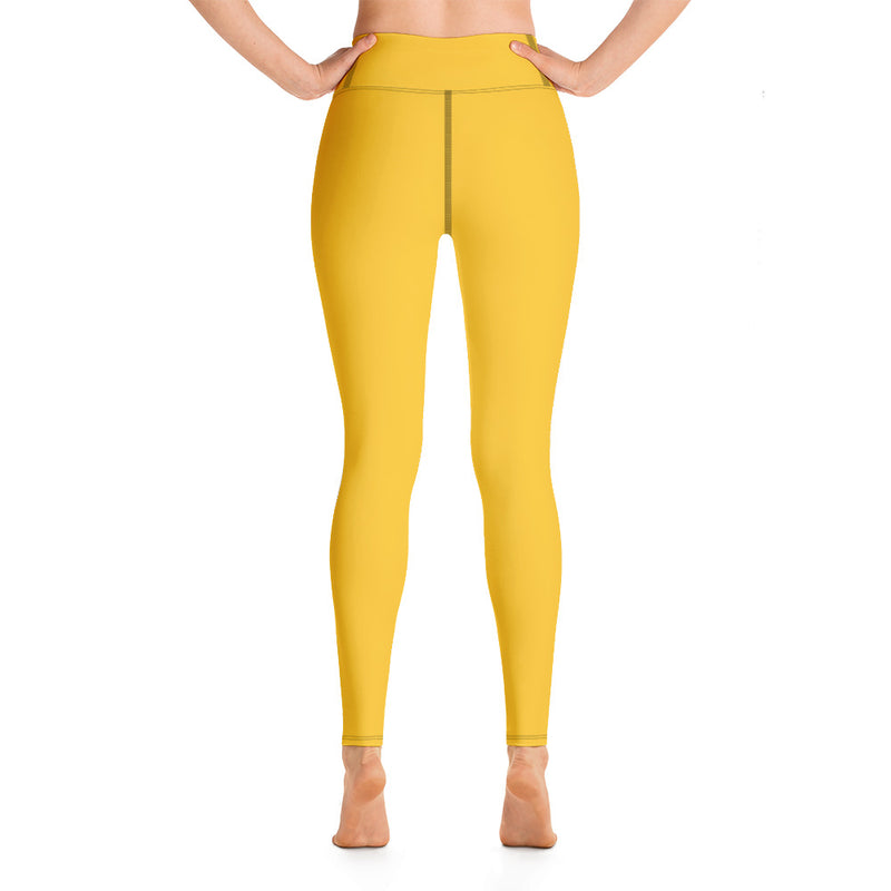 Yoga Leggings Yellow - SAVANNAHWOOD