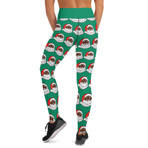 Yoga Leggings Santa Green - SAVANNAHWOOD