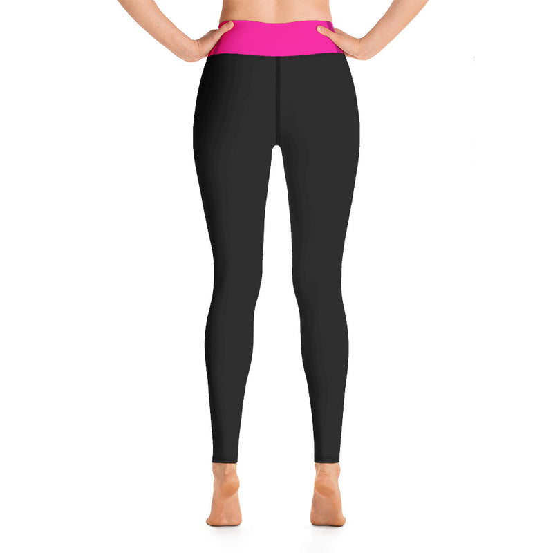 Black and Neon Yoga Leggings - SAVANNAHWOOD