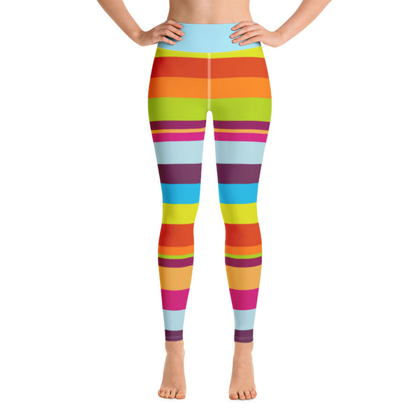 Yoga Leggings Striped - SAVANNAHWOOD