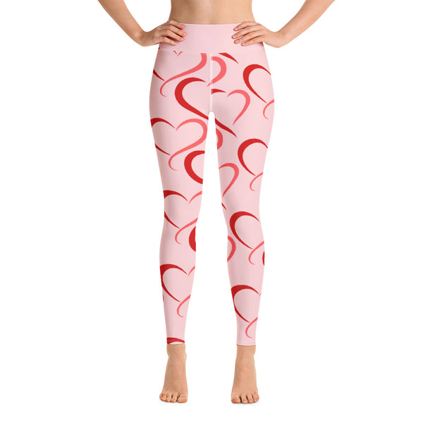 Yoga Leggings Heart Rings - SAVANNAHWOOD