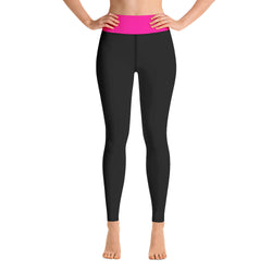 Black and Neon Yoga Leggings - SAVANNAHWOOD