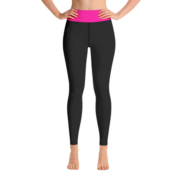 Black and Neon Yoga Leggings - SAVANNAHWOOD