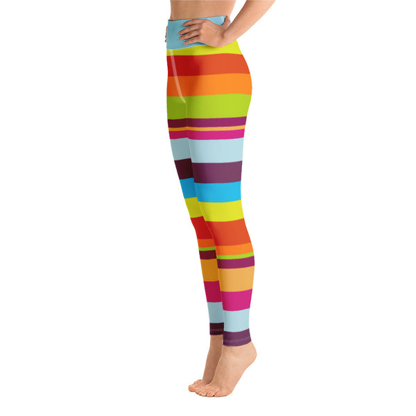 Yoga Leggings Striped - SAVANNAHWOOD