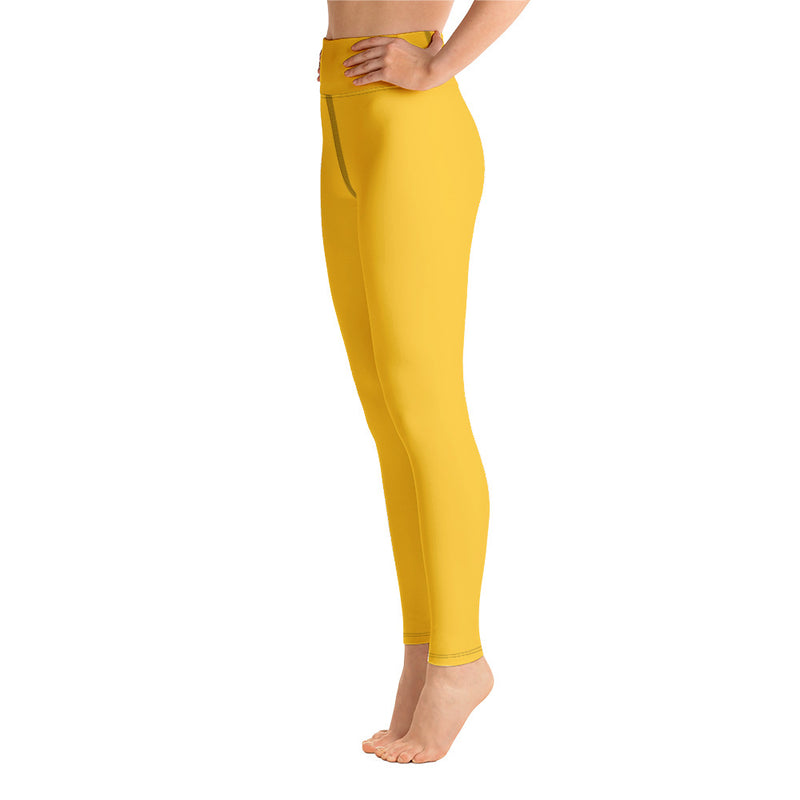 Yoga Leggings Yellow - SAVANNAHWOOD