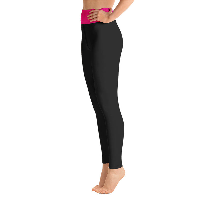 Black and Neon Yoga Leggings - SAVANNAHWOOD