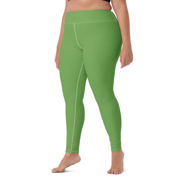 Yoga Leggings Green Apple - SAVANNAHWOOD