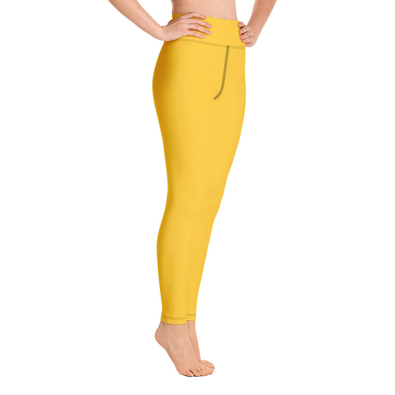 Yoga Leggings Yellow - SAVANNAHWOOD