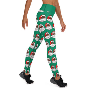 Yoga Leggings Santa Green - SAVANNAHWOOD