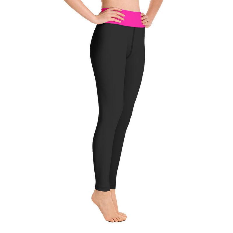 Black and Neon Yoga Leggings - SAVANNAHWOOD