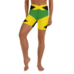 Yoga Shorts Jamaican Jam - SAVANNAHWOOD