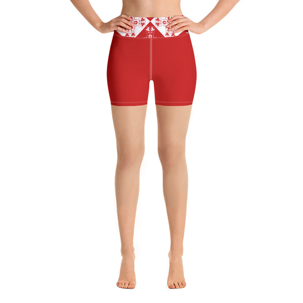 Yoga Shorts Xene Red - SAVANNAHWOOD