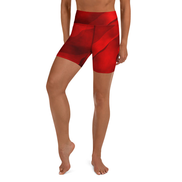 Yoga Shorts True Red - SAVANNAHWOOD
