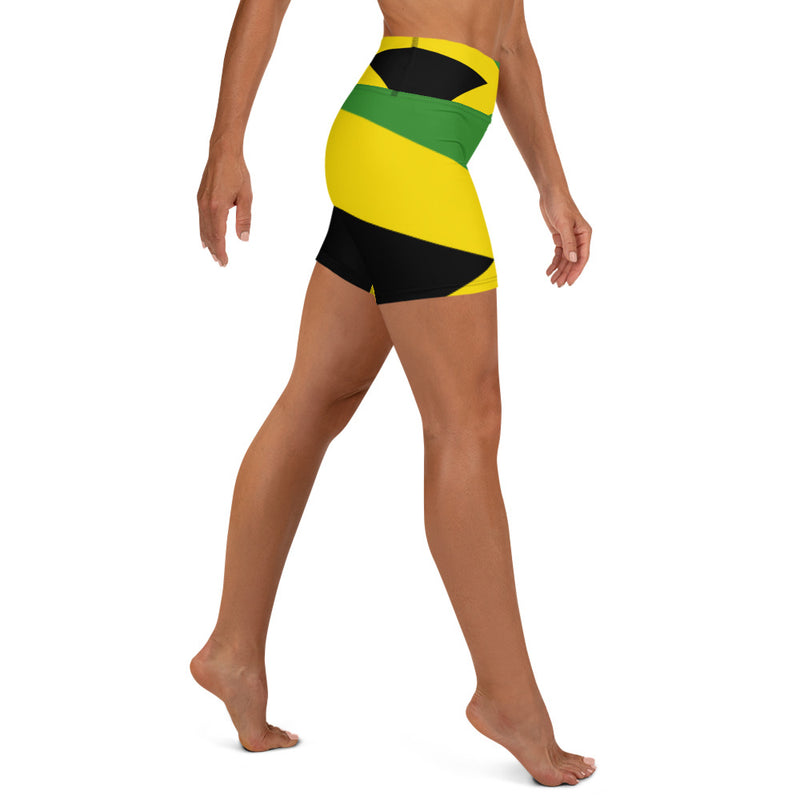 Yoga Shorts Jamaican Jam - SAVANNAHWOOD