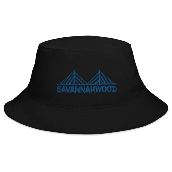 Bucket Hat Royal Blue Logo - SAVANNAHWOOD