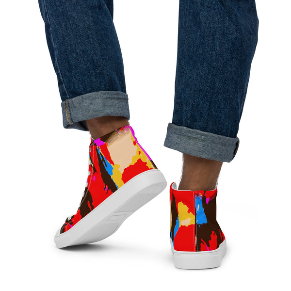 Men’s high top canvas shoes Splash - SAVANNAHWOOD