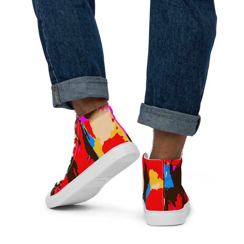 Men’s high top canvas shoes Splash - SAVANNAHWOOD