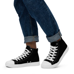 Men’s high top canvas shoes Black - SAVANNAHWOOD