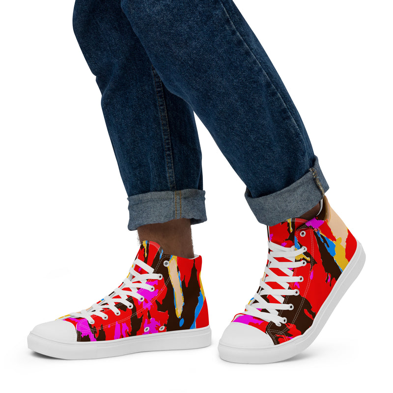 Men’s high top canvas shoes Splash - SAVANNAHWOOD