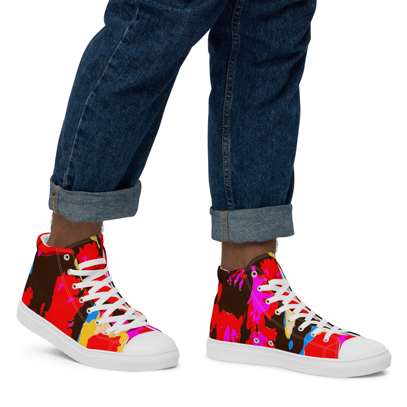 Men’s high top canvas shoes Splash - SAVANNAHWOOD