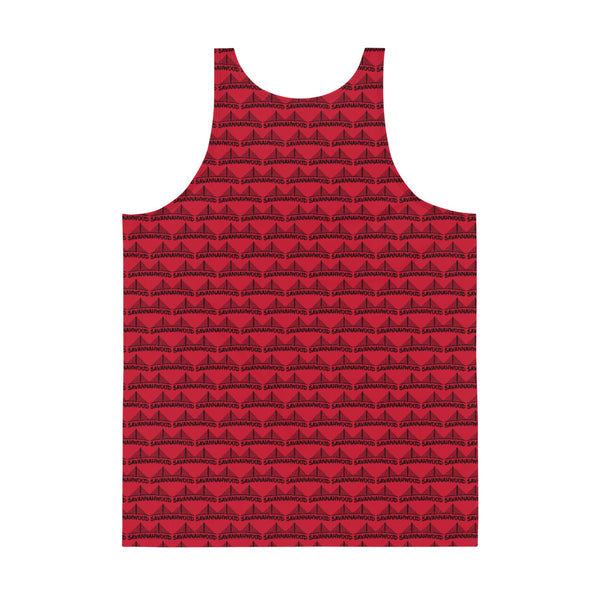 Unisex Tank Top Red and Black - SAVANNAHWOOD