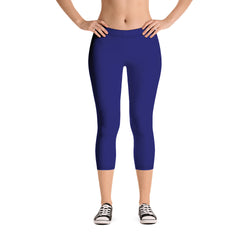 Savannahwood Navy Blue Capri Leggings - SAVANNAHWOOD