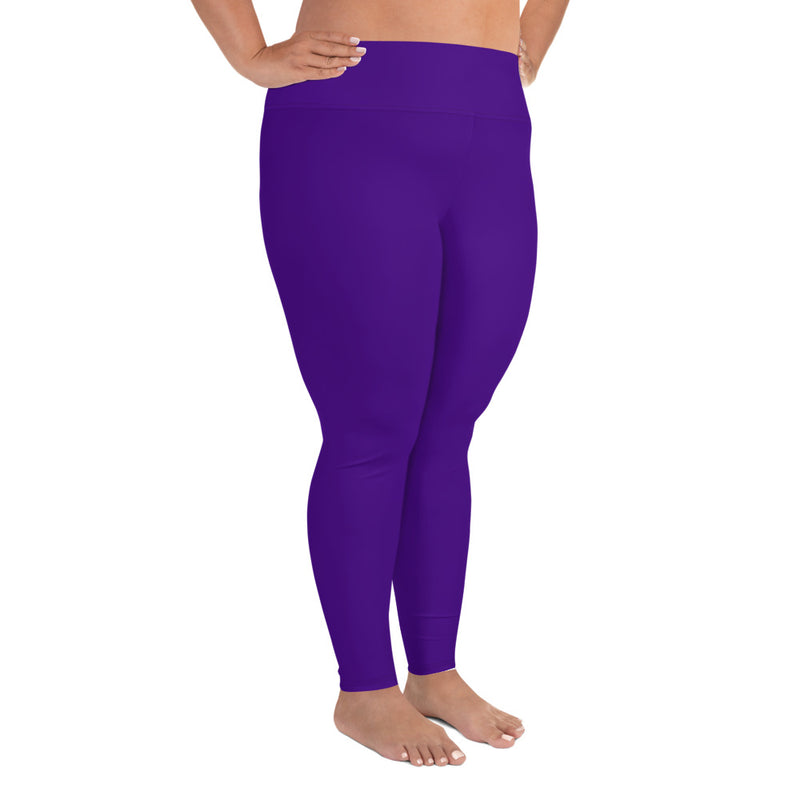 Plus Size Leggings Purple - SAVANNAHWOOD