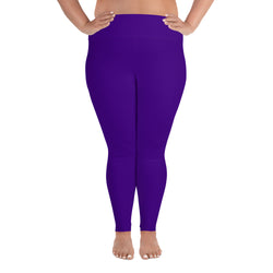 Plus Size Leggings Purple - SAVANNAHWOOD