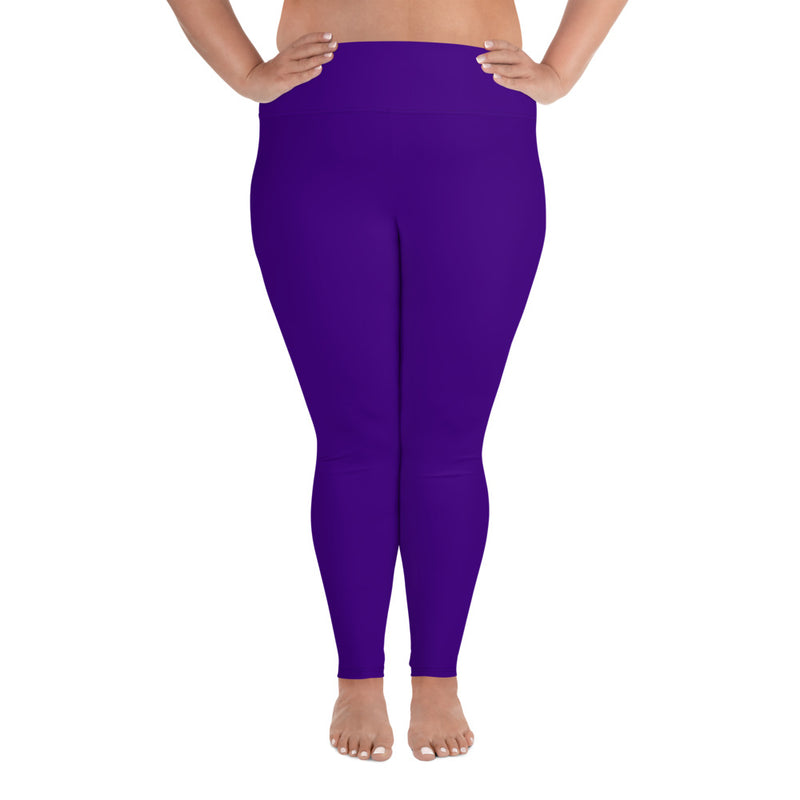 Plus Size Leggings Purple - SAVANNAHWOOD